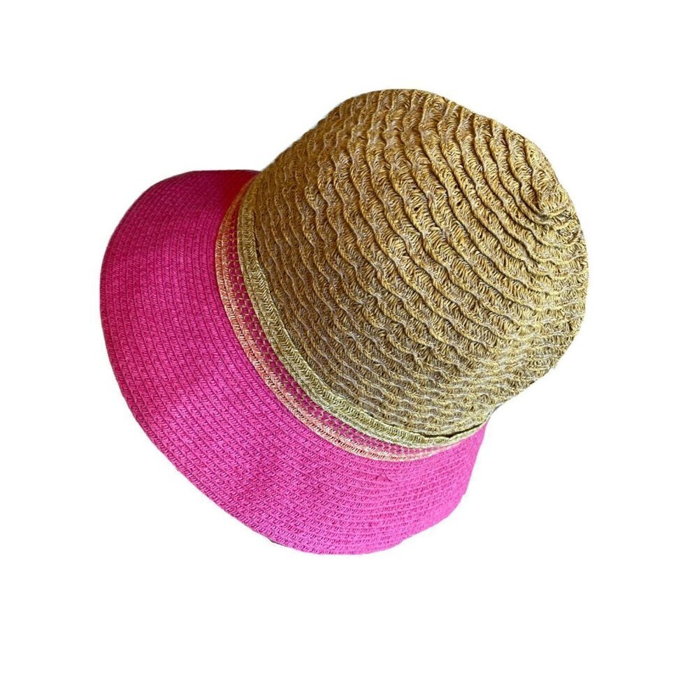 APT 9  Natural Tan Pink Sun Hat One Size‎ Bucket Hat